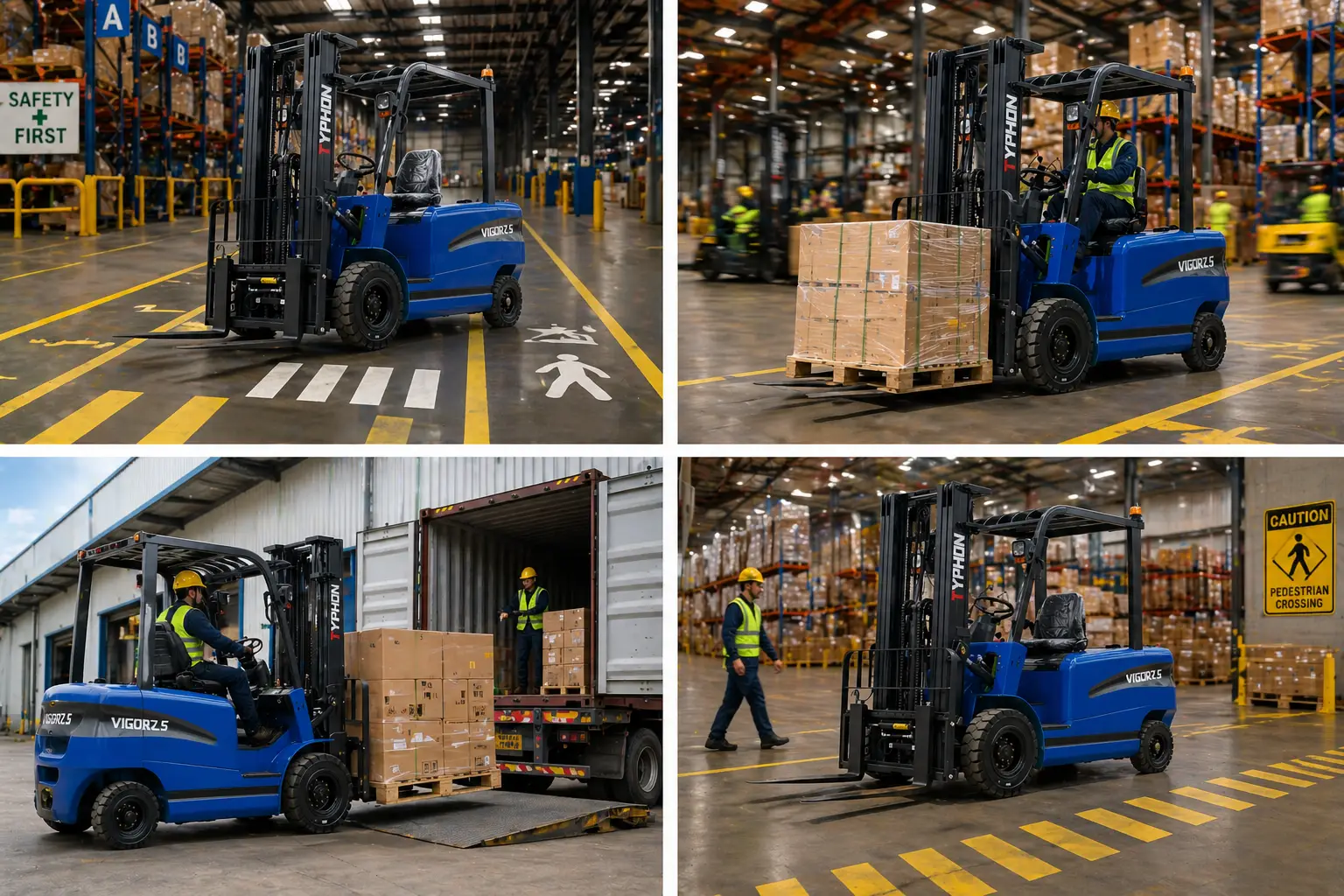 Forklift operating on a jobsite