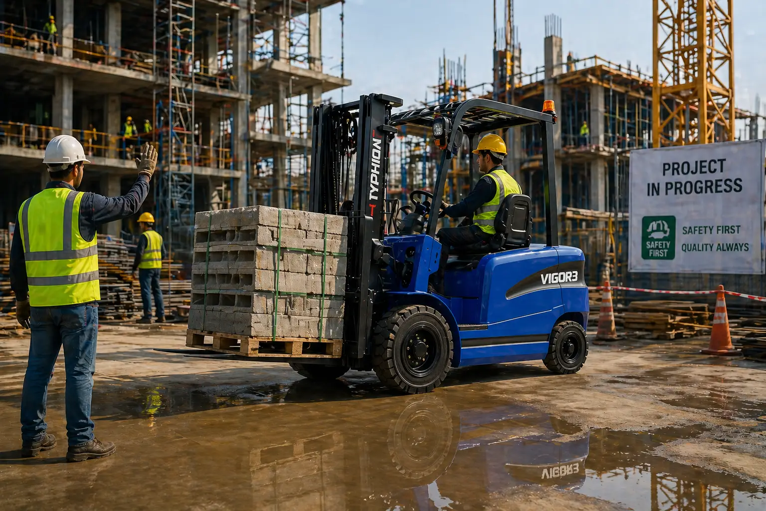 Forklift project setup scene