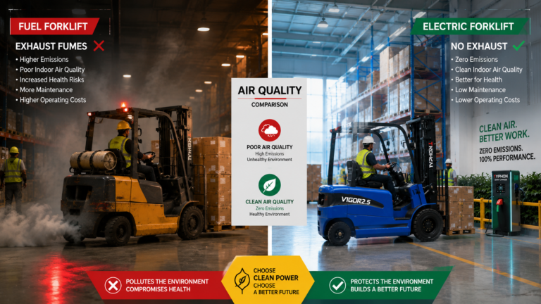 Why Electric Forklifts Are the Key to Better Indoor Air Quality
