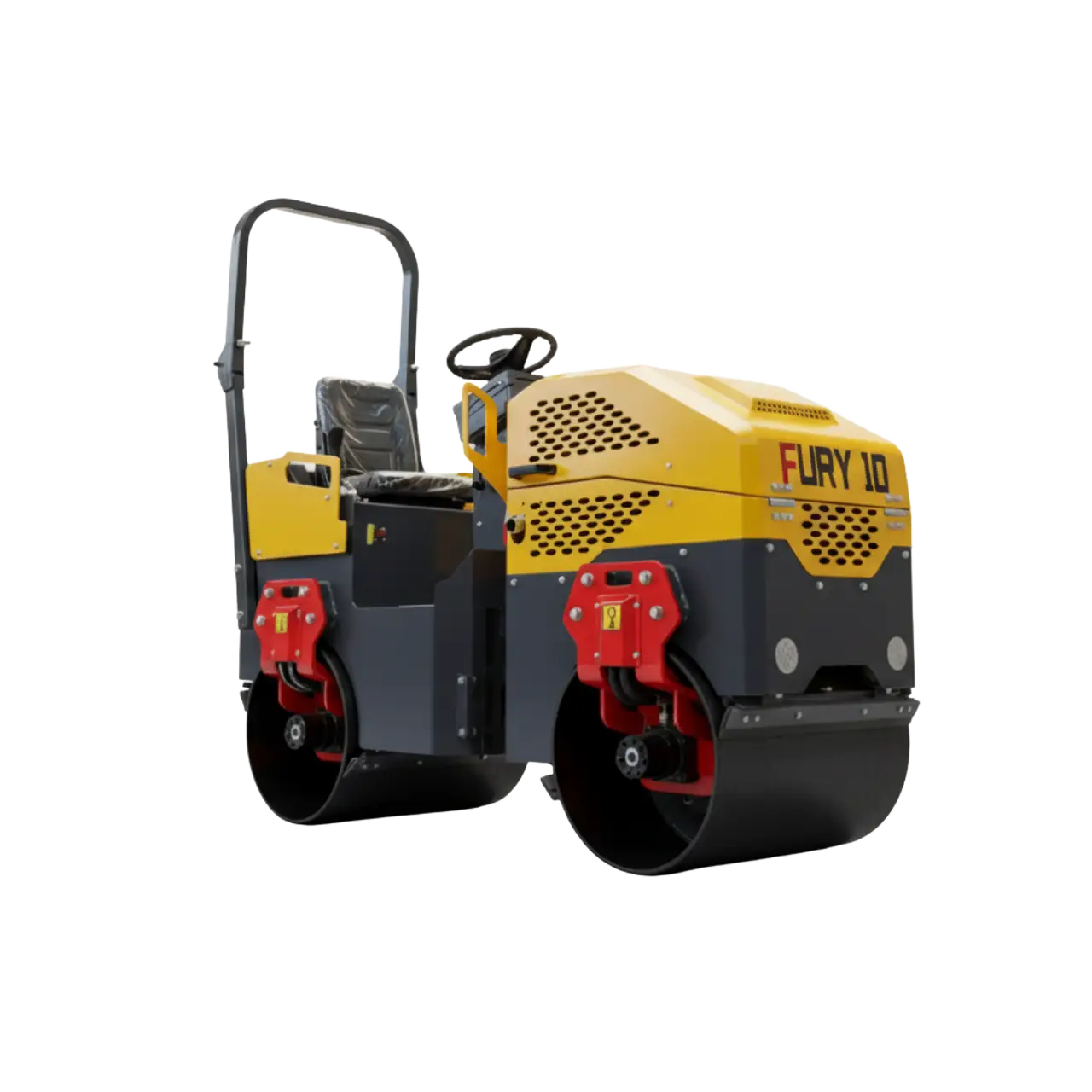 Road roller for asphalt soil and surface compaction