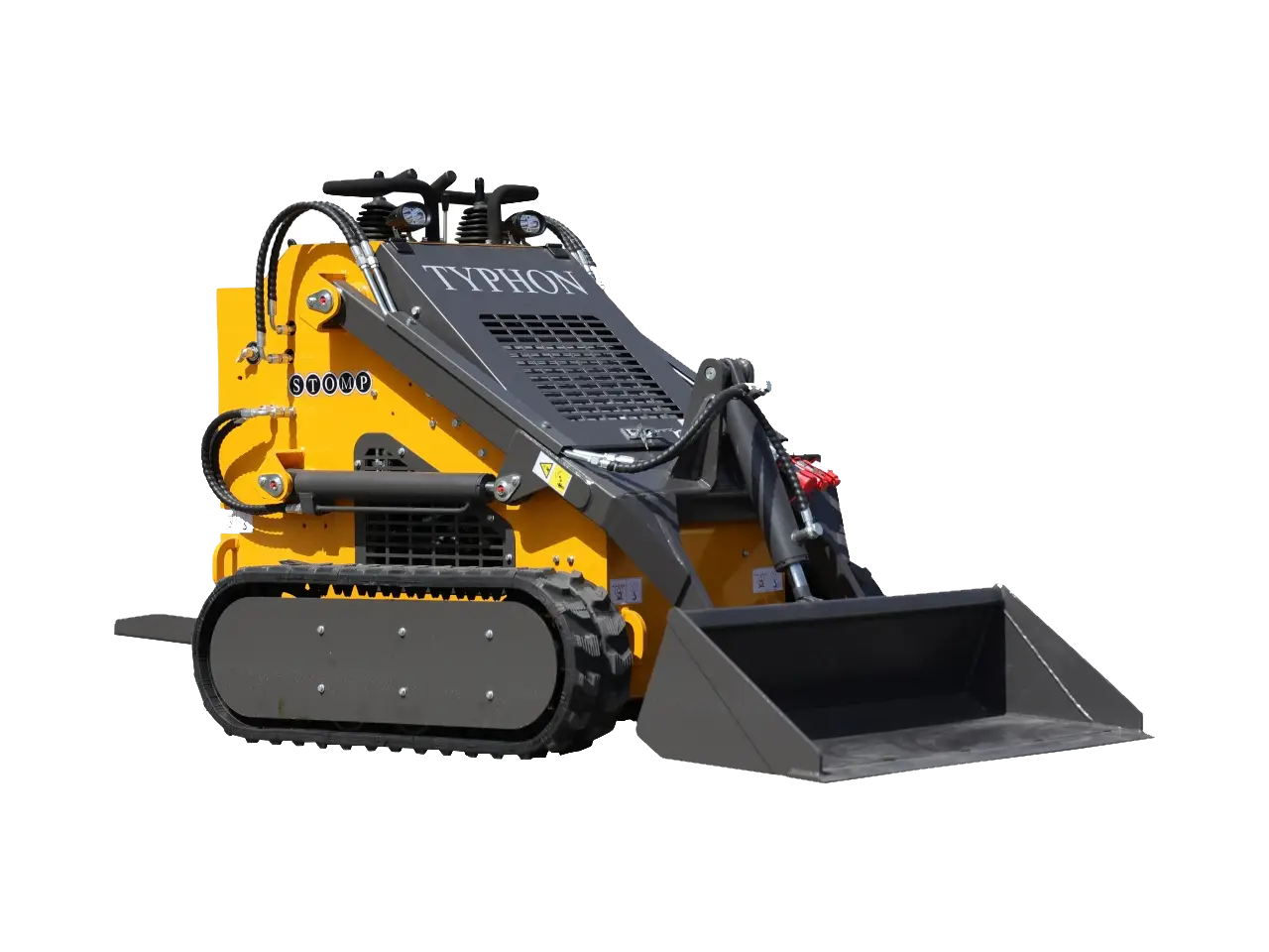 Skid steer loader for grading loading and construction