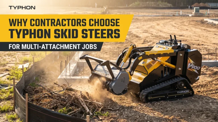 Why Contractors Choose TYPHON Skid Steers for Multi-Attachment Jobs