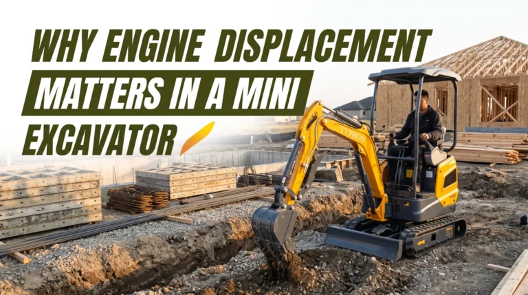 Why Engine Displacement Matters in a Mini Excavator