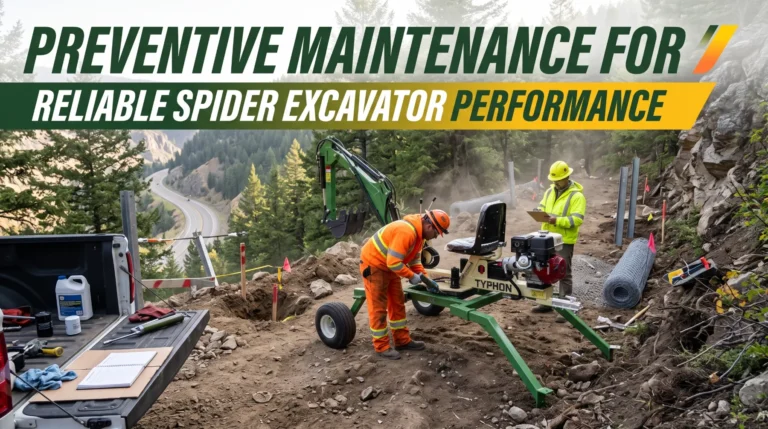 Preventive Maintenance for Reliable Spider Excavator Performance